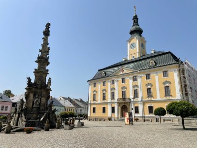 Radnice a morový sloup Polička