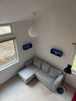 foto sedací soupravy ze spacího loftu